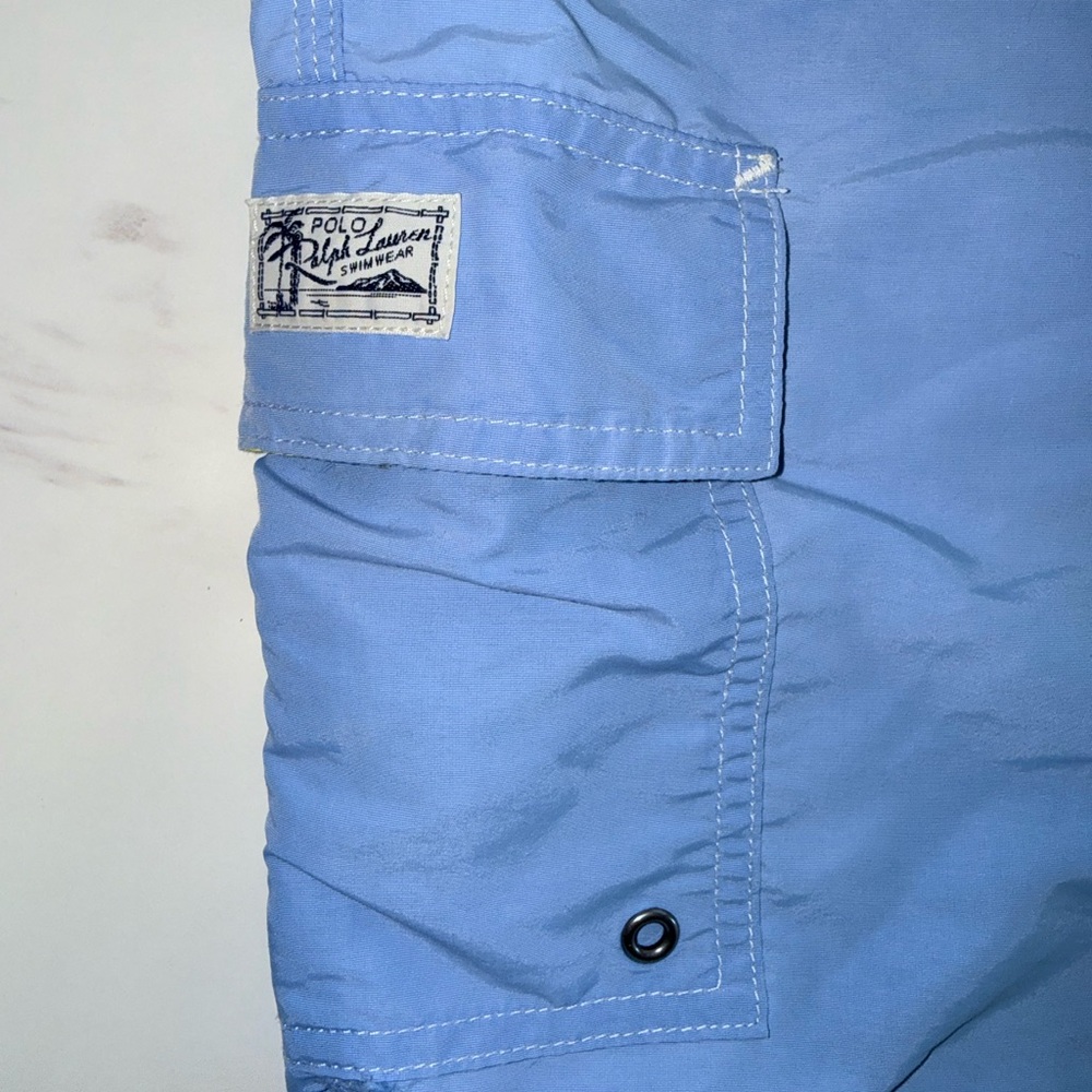 Polo Ralph Lauren Swim Nylon Shorts Trunks Board Blue Mens Size: XL - Picture 2 of 4
